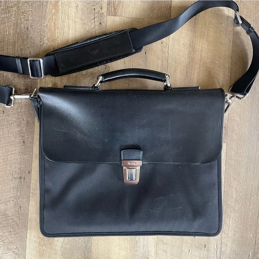 Tumi Leather & Nylon Briefcase